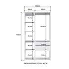 Guarda-roupa Closet Belga 2 Gv Branco