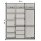 Guarda Roupa Closet Bigg 3 Portas 2 Espelhos Nova Mobile