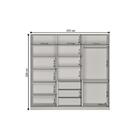 Guarda Roupa Closet Bigg 3 Portas 2 Espelhos Nova Mobile