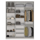Guarda Roupa Closet Bigg 3 Portas 2 Espelhos Nova Mobile
