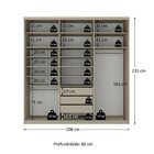 Guarda-roupa Closet Casal 100% Mdf Bp 208cm Com 1 Porta Espel