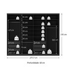 Guarda-roupa Closet Casal 100% Mdf Bp 277,7cm Com 1 Porta Esp