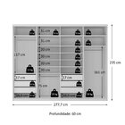 Guarda-roupa Closet Casal 100% Mdf Bp 277,7cm Com 1 Porta Esp