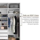 Guarda-roupa Closet Casal 100% Mdf Bp 277,7cm Com 1 Porta Esp