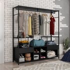 Guarda Roupa Closet Casal Barcelona Industrial 174cm 02 Gavet