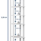 Guarda Roupa Closet Clothes 6 Prateleiras 1001 - Be Mobiliári