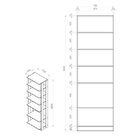 Guarda Roupa Closet Clothes 6 Prateleiras 1002 - Be Mobiliári