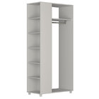 Guarda Roupa Closet Com 1 Cabideiro E 7 Nichos - Nova Mobile