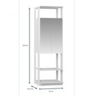 Guarda Roupa Closet Com Espelho E Prateleiras Be Mobiliário B