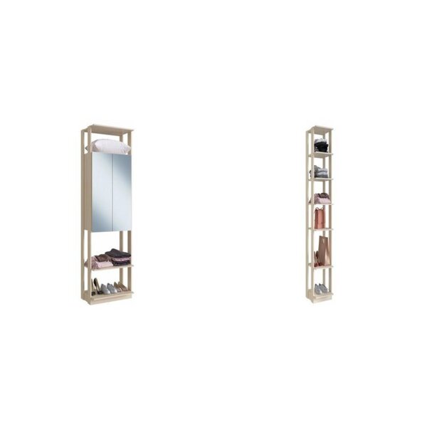 Guarda Roupa Closet Com Espelho E Prateleiras Be Mobiliário N