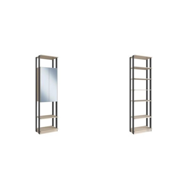 Guarda Roupa Closet Com Espelho E Prateleiras Be Mobiliário N