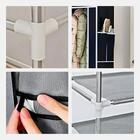 Guarda Roupa Closet Dobrável Com Capa De Tecido Azul