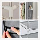 Guarda Roupa Closet Dobrável Com Capa De Tecido Cinza