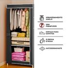 Guarda Roupa Closet Dobrável Organizador Com Capa De Tecido