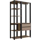 Guarda-roupa Closet Easy 2 Peças 2 Gavetas Preto/montana