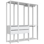 Guarda-roupa Closet Easy 3 Peças 4 Gavetas Branco
