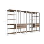 Guarda-roupa Closet Easy 6 Peças C/6 Gavetas Branco/montana