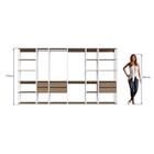 Guarda-roupa Closet Easy 6 Peças C/6 Gavetas Branco/montana