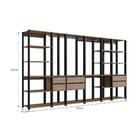 Guarda-roupa Closet Easy 6 Peças Com 6 Gavetas Preto/montana