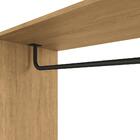 Guarda Roupa Closet Estilo Industrial Li029 Freijo Preto Kapp