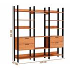 Guarda Roupa Closet Industrial 217cm 4 Gavetas 100% Mdf Tw404