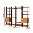 Guarda Roupa Closet Industrial 289cm 4 Gavetas 100% Mdf Tw406