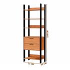 Guarda Roupa Closet Industrial 2 Gavetas 4 Prateleiras Tw401