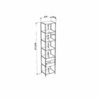 Guarda-roupa Closet Industrial 2 Módulos 5 Gavetas Vermont/pr