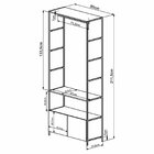 Guarda-roupa Closet Industrial 2 Módulos 5 Gavetas Vermont/pr