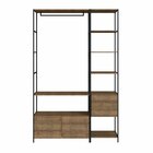 Guarda-roupa Closet Industrial 2 Módulos 5 Gavetas Vermont/pr