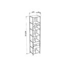 Guarda-roupa Closet Industrial 4 Módulos 8 Gavetas Vermont/pr