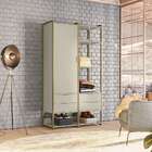 Guarda-roupa Closet Industrial Mital 1 Pt 4 Gv Off White E Do