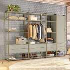 Guarda-roupa Closet Industrial Mital 1 Pt 8 Gv Off White E Do