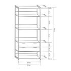 Guarda-roupa Closet Industrial Mital 2 Gv Off White E Dourado