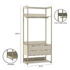Guarda-roupa Closet Industrial Mital Com Cabideiro 2 Gv Off W