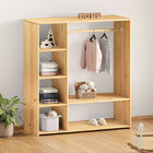 Guarda Roupa Closet Infantil Madeira Com Cabideiro E 4 Nichos