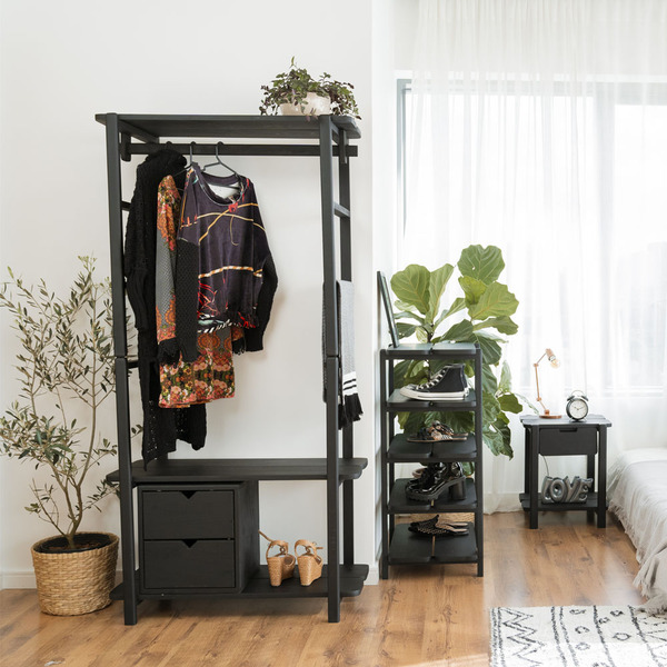 Guarda-roupa Closet Laguna 3 Prat 180ax90lx42p Em Madeira - P