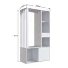 Guarda-roupa Closet Lumo 1 Pt 1 Gv Branco
