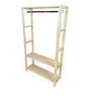 Guarda-roupa Closet Mini 100cm Em Madeira - Natural