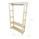 Guarda-roupa Closet Mini 100cm Em Madeira - Natural