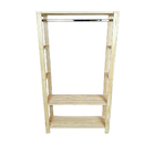 Guarda-roupa Closet Mini 100cm Em Madeira - Natural