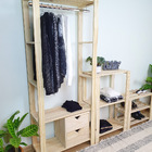 Guarda-roupa Closet Mini 75cm Em Madeira - Natural