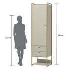 Guarda Roupa Closet Modulado 1 Porta 4 Gavetas 143cm - Estrut