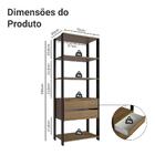Guarda-roupa Closet Modulado 2 Gavetas 4 Prateleiras 70cm Rus