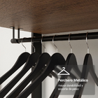 Guarda-roupa Closet Modulado 4 Gavetas 6 Prateleiras 140cm Ru