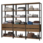 Guarda-roupa Closet Modulado 6 Gavetas 12 Prateleiras 210cm R