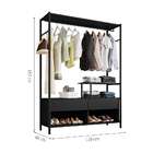 Guarda-roupa Closet Modulado Barcelona Preto