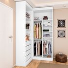 Guarda-roupa Closet Modulado Casal Sem Portas Canto Em L Com