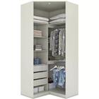 Guarda Roupa Closet Modulado De Canto 2 Portas Dileto Henn
