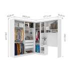 Guarda-roupa Closet Modulado Labrador Ii 7 Pt 4 Gv Branco